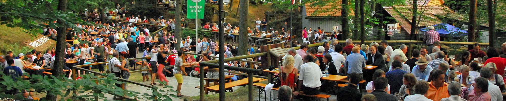Der Tanzboden am Kirschenfest in Pretzfeld